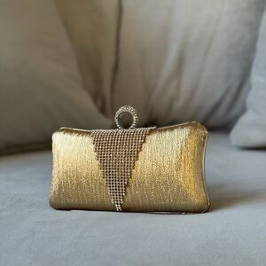 Elegant Gold Clutch Bag